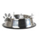 Stainless steel dog food bowl custom dog food bowl dog feeding bowl fall resistant non-slip thick pet bow pet supplies