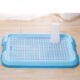 Dog Training Toilet Pet Toilet Tray Portable Indoor Plastic Fenced Potty Blue (including upright) 48x36